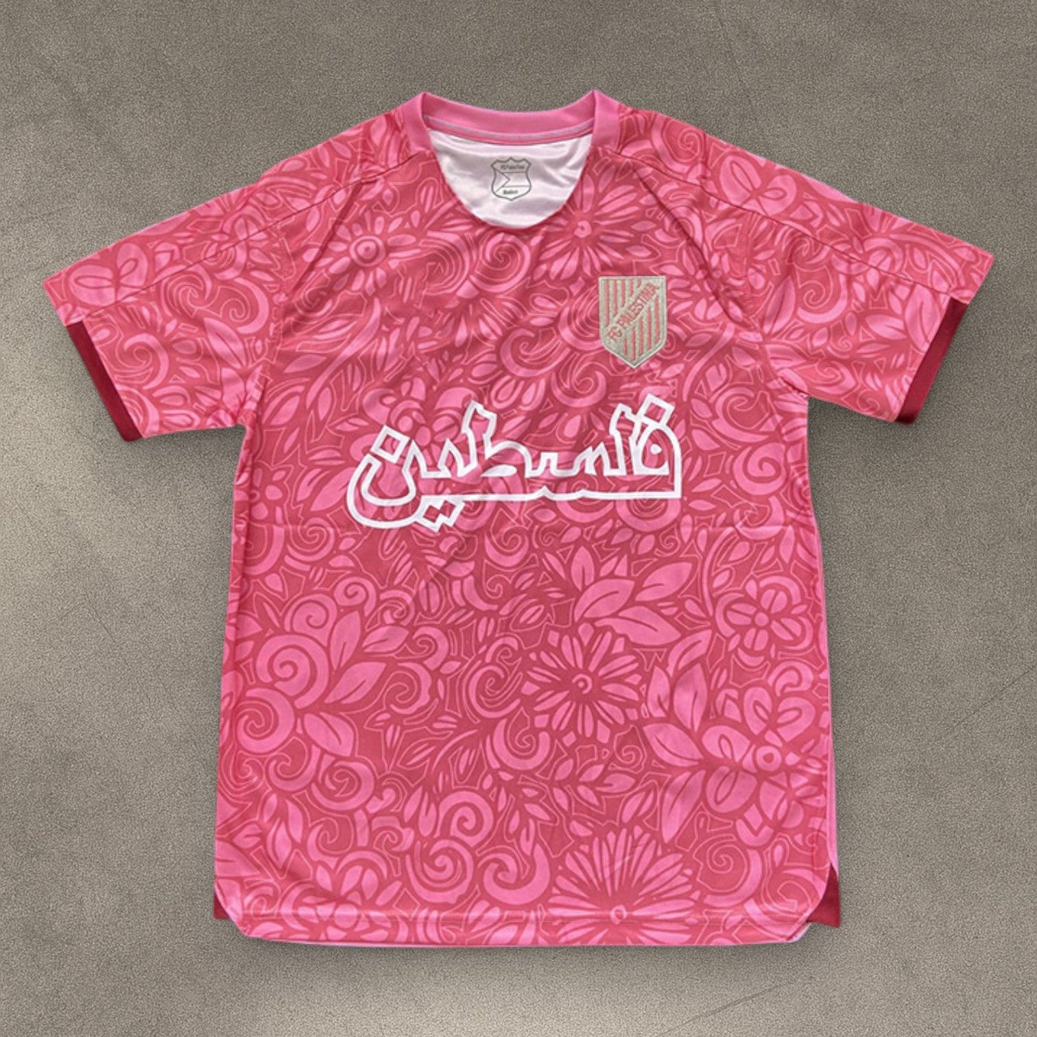 Palestine Floral Tee – Pink Edition